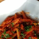 Roasted Red Pepper Pasta Vegan wfpb